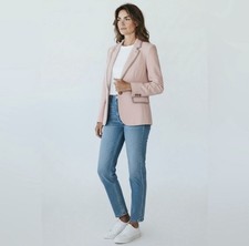 Boden Women  s Pink One Button Blazer Size 10R