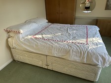 VGC King Divan Bed with Mattress & 4 drawers NO MARKS & used as Spare bed only