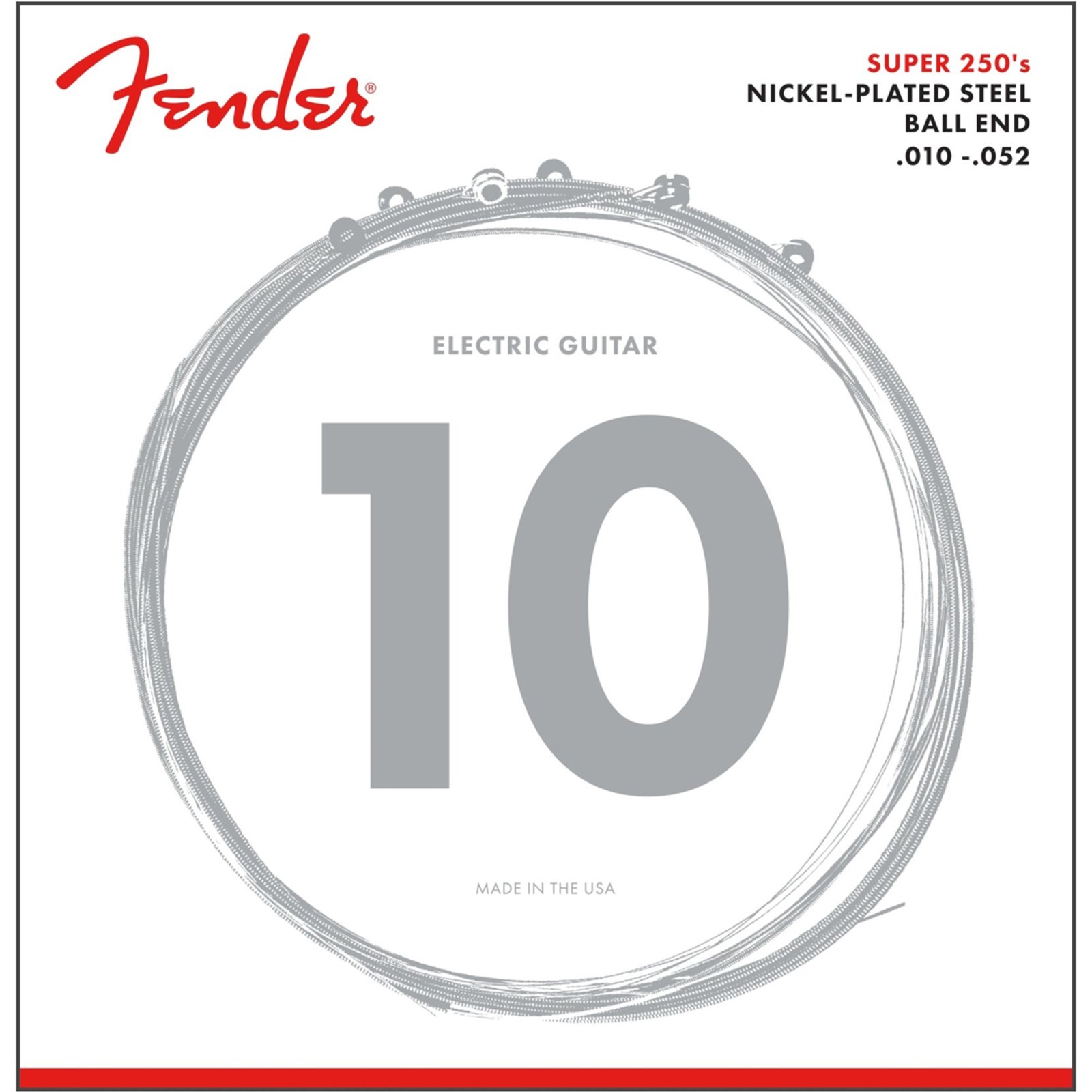 Крыло E-Gitarren Saiten Super 250RH 10-52 из никелированной стали - 2190₽