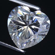 Certified Natural D Color VVS1 Clarity Excellent Cut 2.00 MM Heart White Diamond