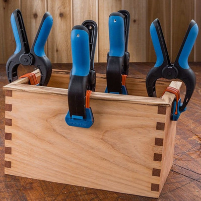 Rockler Bandy Spring Clamps (3-Pair) Easy Squeeze Medium Band Clamps 6 Clamps