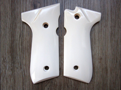 Beretta 92FS Grips Altamont OEM Faux Ivory 92 M9 96 NOS