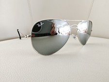 Ray Ban Aviator RB3025 Sunglasses 58mm Silver Lens/Silver Frame