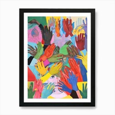 A Hand Is All We Need Art Print Framed Wall Art Poster Canvas Print Picture