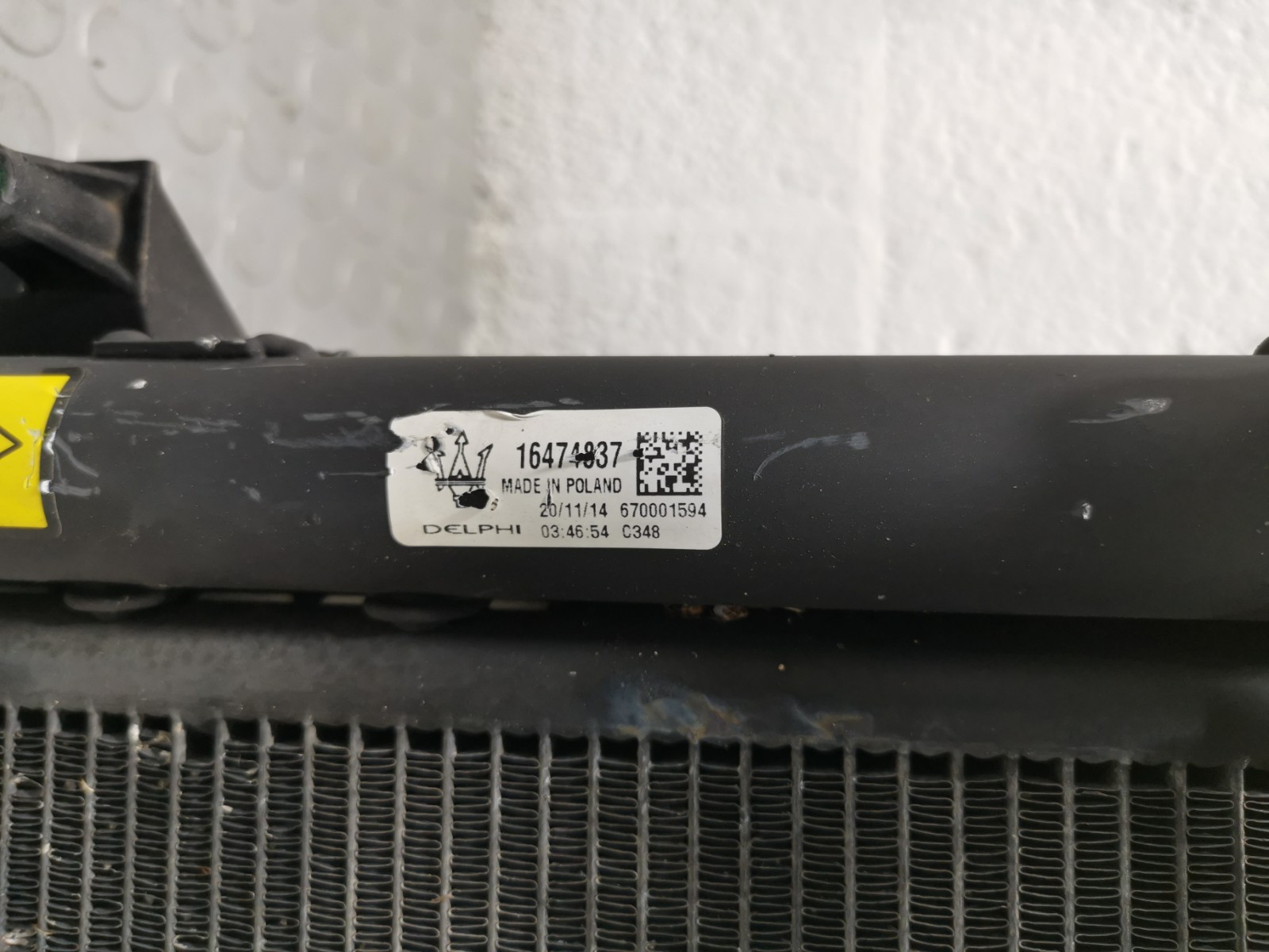 Maserati Ghibli 3.0 L RWD Auto 2015 Water Cooling A/C Radiator Cooler Pack OEM