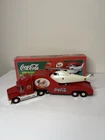 COCA COLA 2000 Holiday HELICOPTER Carrier Truck Set Lights & Rotor Vintage