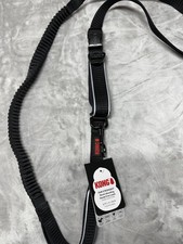 KONG Dog Leash HANDS-FREE Padded Traffic Handle 6 Ft. Black All Metal Clips