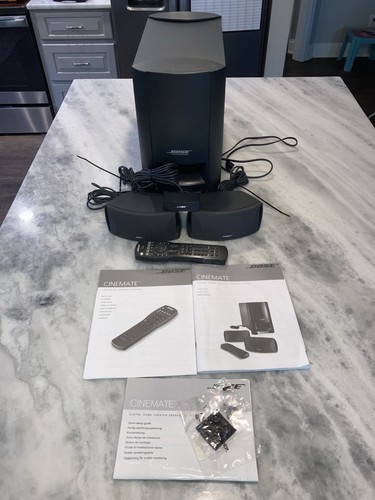 New ListingBose CineMate Digital Home Theater Speaker System with Remote, Cords, Booklets