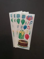 Creative Memories ~ Lot of Four Studio Stickers ~ 2" x 5" ~  Birthday