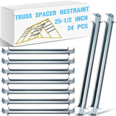 24x Truss Spacer Restraints 25.5'' G90 Galvanized Steel Truss Spacing & Bracing