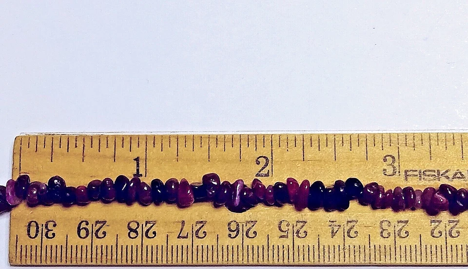 8" RUBY BRACELET.  Large Easy-to-Use Sterling Silver Clasp.   Vibrant Red Color. - Image 3 of 4