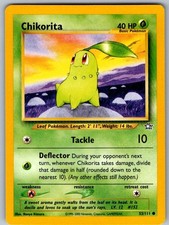 POKÉMON TCG CHIKORITA UNLIMITED 53/111 COMMON NEO GENESIS LIGHTLY PLAYED