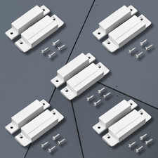 Wired Surface Mounted NC Magnetic Door Window Contact Sensor Alarm Switch 5 Pack