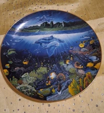 A Discovery Off AnaHola by Robert Lyn Nelson Danbury Mint Underwater Paradise