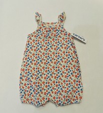 Carters Baby Girl Clothes 18 Months Romper Cute Floral Summer Outfit New