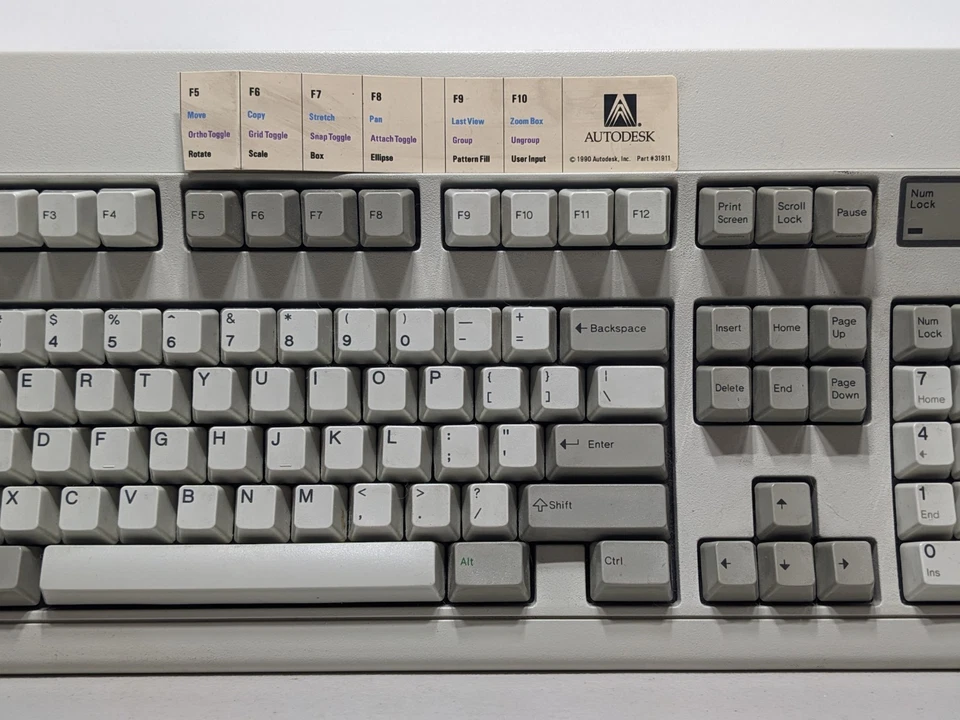 Dell Lexmark 1397651 Mechanical Clicky Keyboard Model M - Tested & Working - Image 3 of 4