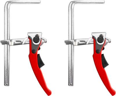 Ratcheting Table Clamp, 2 Pack Quick Release Bar Clamp with 6-5/16'' Capacity...
