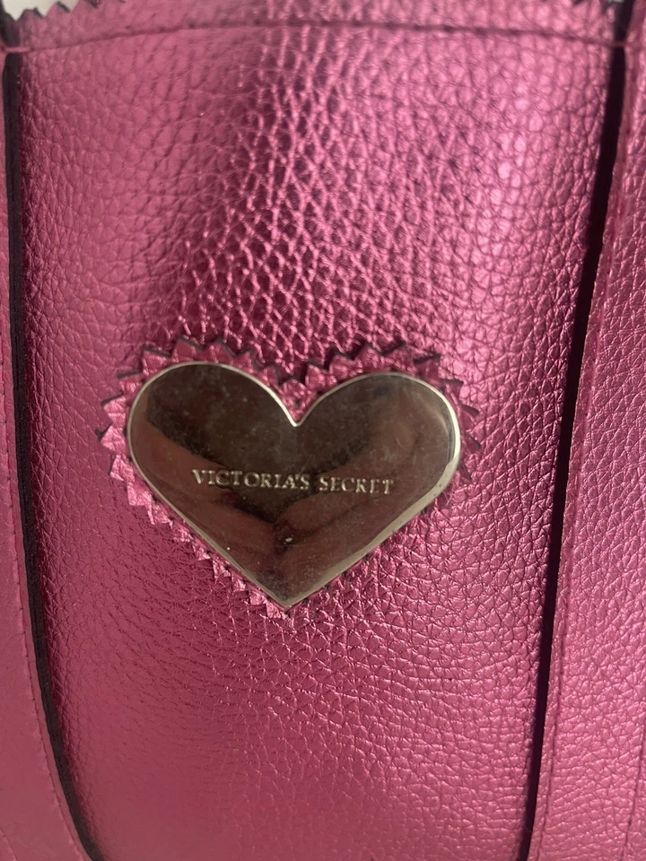 Victoria’s Secret Clutch Hot Pink Shimmer Bag Mini Tote  - Image 4 of 4