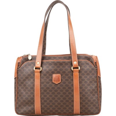 Celine Macadam Canvas Tote Shoulder Bag Tasche