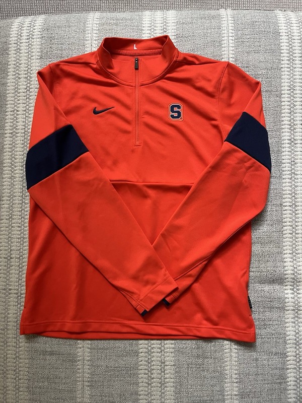 Nike Syracuse Orange 1/4 Zip On-Field Pullover Jacket Size Mens Medium