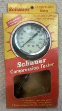 Vintage Schauer Compression Tester Untested Original Box And Paperwork