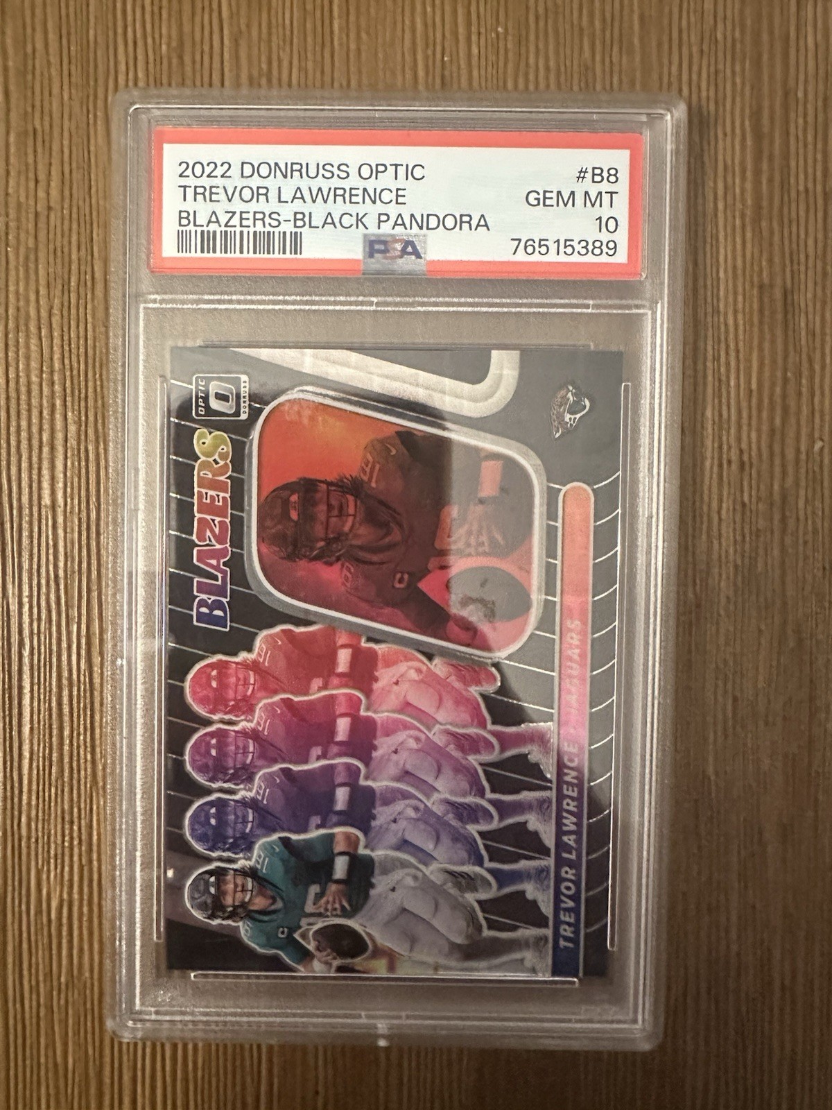 2022 Panini Donruss Optic Trevor Lawrence Blazers Black Pandora /25 #B-8 PSA 10