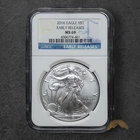2016 American 1oz Silver Eagle  $1 - NGC MS69 - Philadelphia