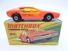 VINTAGE MATCHBOX SUPERFAST No.20d LAMBORGHINI MARZAL IN ORIGINAL BOX 1971 ORANGE