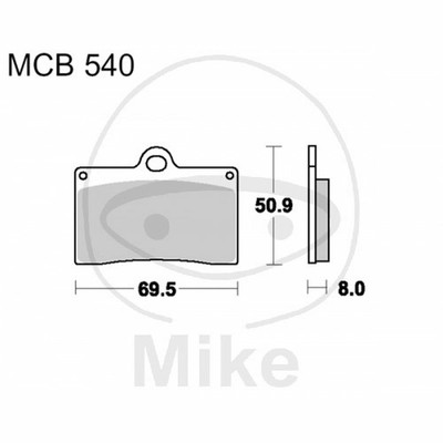TRW MCB672RSI Kit Pastiglie Freno Sinterizzate Off-Road Racing Per Moto – Adatto Per KTM Duke LC4 1994-1995 (Assale Posteriore) E Altre - 2