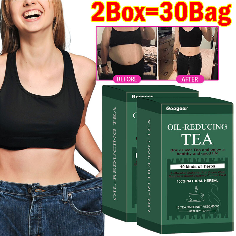 Oil-Reducing Tea-10 Herbal with Excellent Formula, Oil Cleansing Tea for Liver