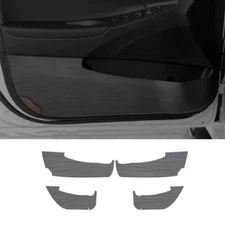 Sticker Brushed Black Interior Door Anti-Kick Panel For Hyundai Sonata 2011-2014