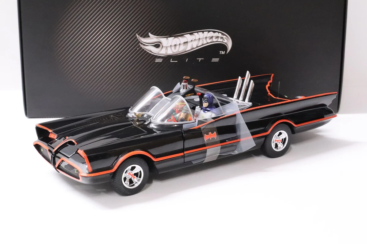 1:18 Hot Wheels Elite 1966 BATMAN Classic TV Series Batmobile with 