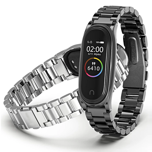 CINTURINO PER XIAOMI MI SMART BAND 3 4 5 6 BRACCIALE RICAMBIO SMARTWATCH  METALLO | eBay