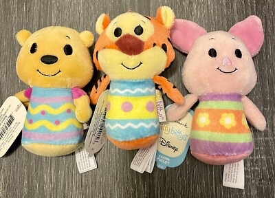 Hallmark Itty Bitty Winnie The Pooh Lot Tigger Piglet Easter Plush