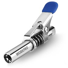 WORKPRO Grease Gun Coupler, Heavy Duty Quick Release Grease Gun Tip 10000PSI NEW