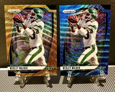 (2) 2024 Prizm WESLEY WALKER #/10 Gold #/230 Blue Wave Parallel Set🔥NY Jets