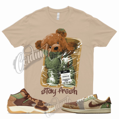 STAY Shirt for 1 Low OG Zion Williamson Voodoo Flax Sesame Brown Green Fossil 2