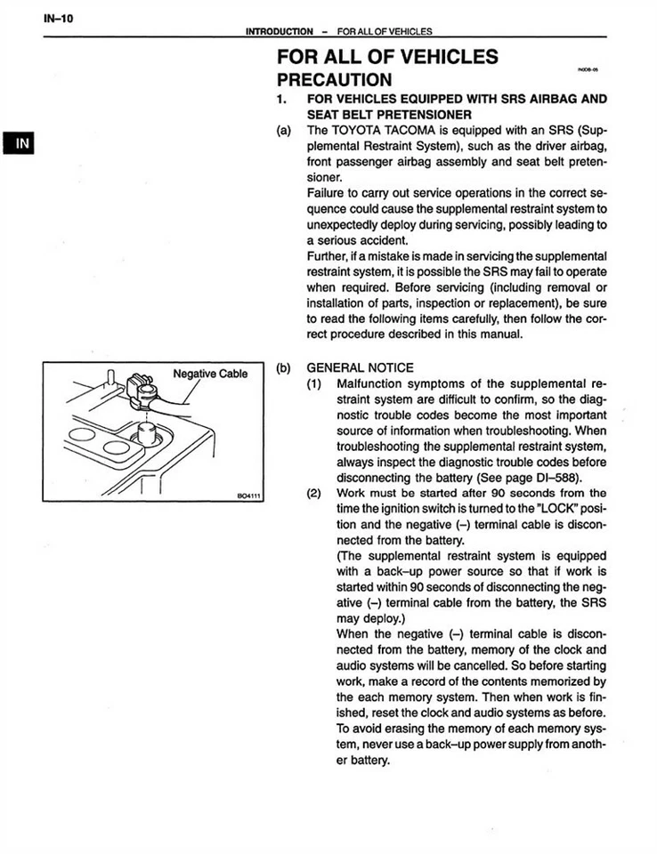 Toyota Tacoma 2003 taller manual de reparación libro motor transmisión OEM Foto 4 de 4