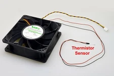 Nidec 120x38mm 12VDC Fan with Thermistor Probe Temperature Sensing / Control