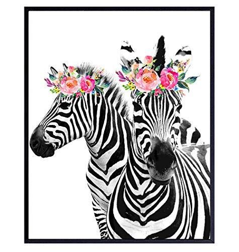 Zebra Wall Decor - Zebra Wall Art - Wall Decor for Women - Girls Room Wall - Picture 2 of 9