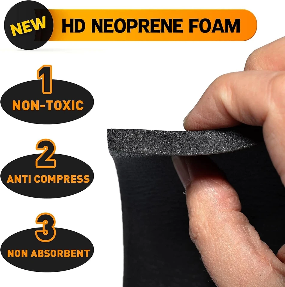 Foam Padding Sheet Self Adhesive 3/4" Thick Neoprene Insulation Foam 8x12" 4PC - Image 3 of 4