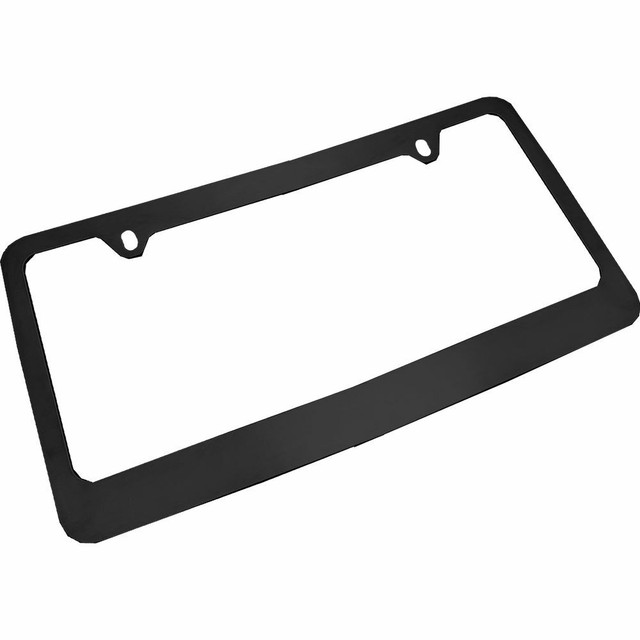 BLACK PLASTIC LICENSE PLATE FRAME eBay
