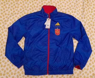 Adidas Spanien Weltmeisterschaft Wendehymne Damengröße 8-10uk Jacke HE8904 neu mit Etikett