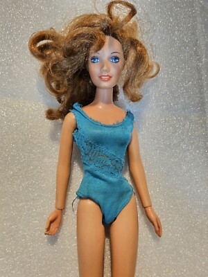 ○Girl with doll○１９７４年ー７８年◇ 高さ１３cm○ Vintage 1978 Kenner Cover Girl Darci Red Head Poseable Doll Toy