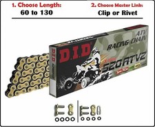 D.I.D DID 520 ATV2 Xring ATV Drive Chain Gold...