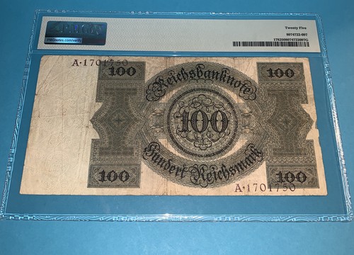 PMG Germany, Reichsbanknote 100 Reichsmark Banknote pic178 1924 VF - Picture 8 of 12