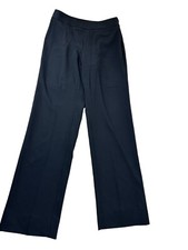 Giorgio Armani Pants Women  s Sz 36 Black Slacks Straight Made In Italy Side Zip