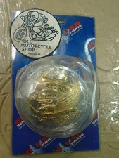 NOS Mid-USA non-vented Chrome w/Eagle & Banner Gas Fuel Cap OEM#80037