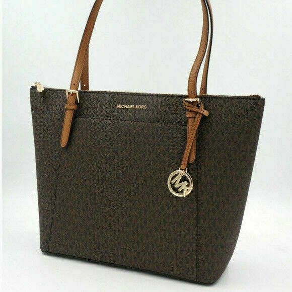 Michael Kors Ciara Leather Tote Shoulder Bag - Brown | Compra en eBay