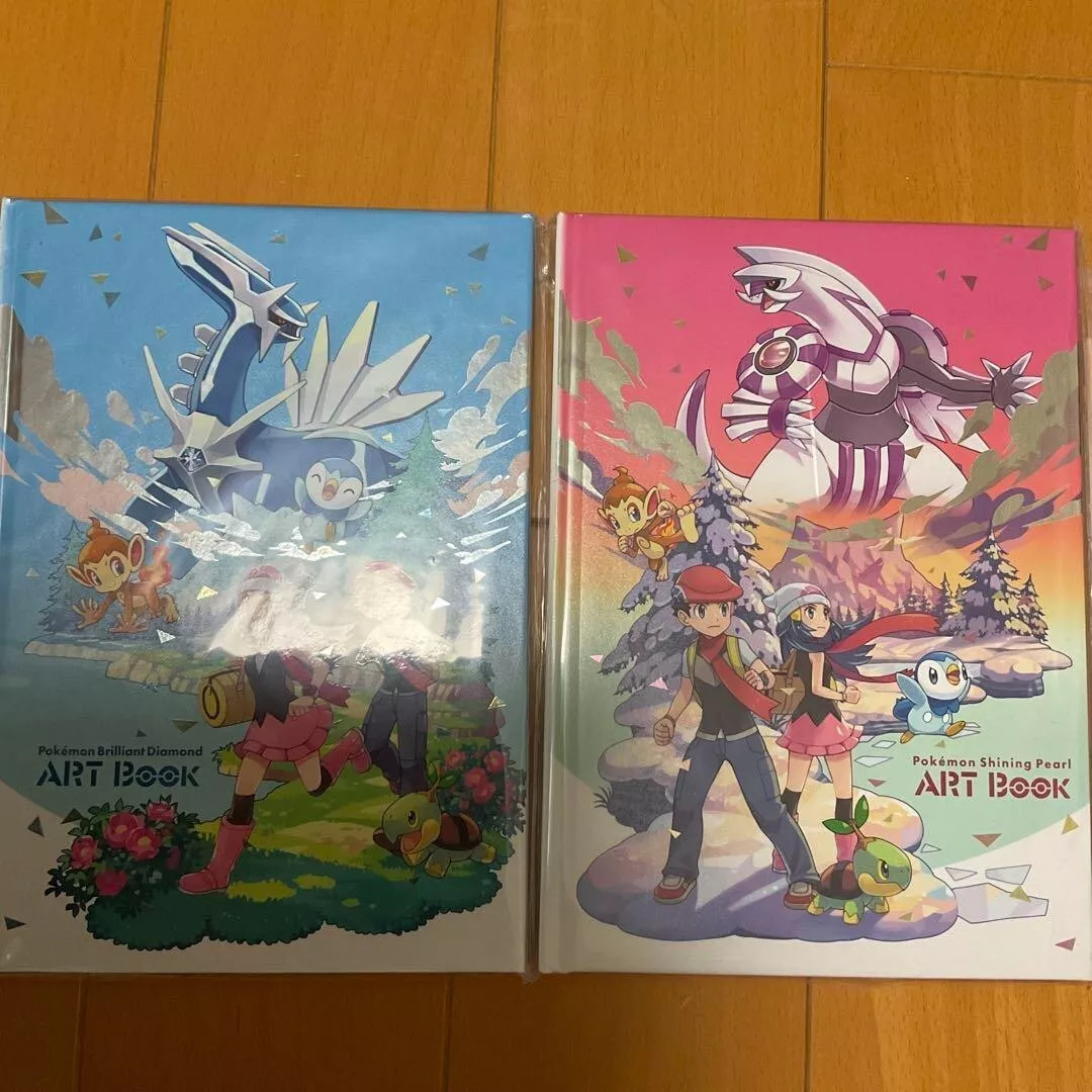 Pokemon Art Book Set Brilliant Diamond & Shining Pearl & Map F/S